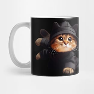 Precious Ninja Prowler Cute Ninja Cat Mug